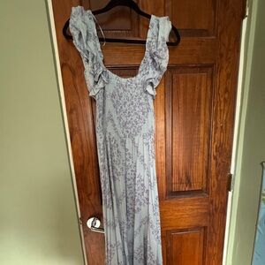 Floral Lavender Maxi Dress